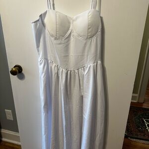 Elegant White Women's Dress